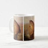 Vintager Sportfisch, Largemouth Brown Bass Fish Kaffeetasse (Vorderseite Links)