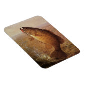 Vintager Sportfisch, Largemouth Brown Bass Fish Magnet (Rechte Seite)