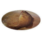 Vintager Sportfisch, Largemouth Brown Bass Fish Schneidebrett (Ecke)