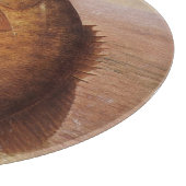 Vintager Sportfisch, Largemouth Brown Bass Fish Schneidebrett (Ecke)