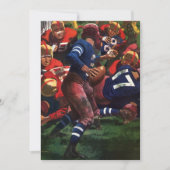 Vintager Sportfußballspieler Quarterback (Vorderseite)