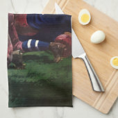 Vintager Sportfußballspieler Quarterback Geschirrtuch (Viertel Falte)