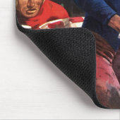 Vintager Sportfußballspieler Quarterback Mousepad (Ecke)