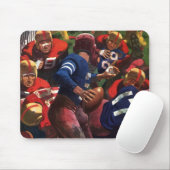 Vintager Sportfußballspieler Quarterback Mousepad (Mit Mouse)