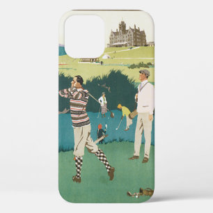 Vintager Sportgolf in Schottland, Golfer Golfspiel Case-Mate iPhone Hülle