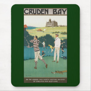 Vintager Sportgolf in Schottland, Golfer Golfspiel Mousepad