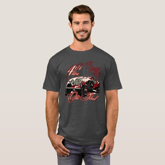 Vintager Sportwagen T-Shirt (Vorne ganz)
