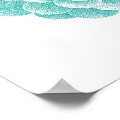 Vintager Springgarten der Sukkulenten Pflanze Poster (Ecke)