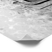 Vintager Spritzer B/W Horizontal Poster (Ecke)