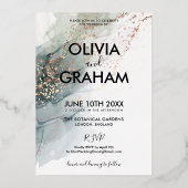 Vintager Spritzer Folieneinladung (Vorderseite)