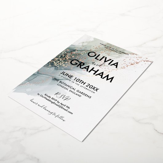 Vintager Spritzer Folieneinladung (Gedreht)