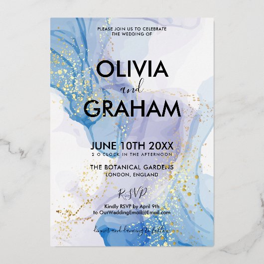 Vintager Spritzer Folieneinladung (Vorderseite)