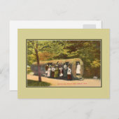 Vintager Spruce Log Palmer Park Detroit Postkarte (Vorne/Hinten)