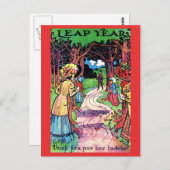 Vintager Sprung Jahr Postkartenspass Anfang der 19 Postkarte (Vorne/Hinten)