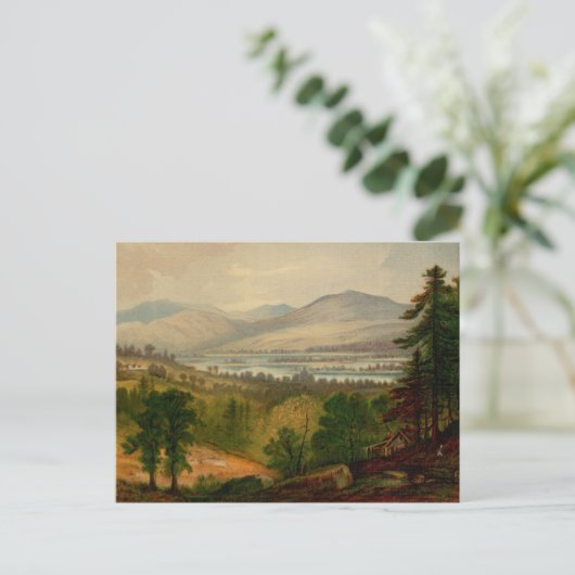 Vintager Squam Lake Postkarte (Stehend Vorderseite)