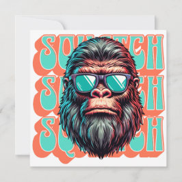 Vintager Squatch Retro Style Comic Pop Art