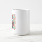 Vintager Squatch Retro Style Comic Pop Art Kaffeetasse (Mittel)