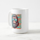 Vintager Squatch Retro Style Comic Pop Art Kaffeetasse (Vorderseite Links)
