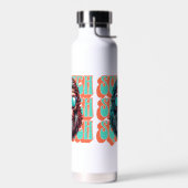 Vintager Squatch Retro Style Comic Pop Art Trinkflasche (Links)