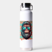 Vintager Squatch Retro Style Comic Pop Art Trinkflasche (Rückseite)