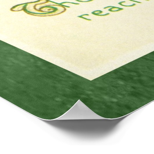 Vintager St. Patrick-Gruß Poster (Ecke)