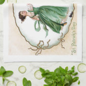 Vintager St Patrick Tag Geschirrtuch (Gefaltet)