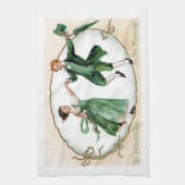 Vintager St Patrick Tag Geschirrtuch (Vertikal)