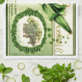 Vintager St Patrick Tag Handtuch (Gefaltet)