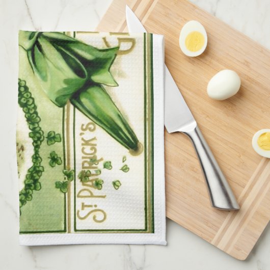 Vintager St Patrick Tag Handtuch (Viertel Falte)