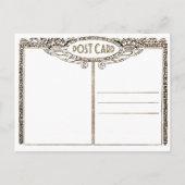 Vintager St. Patrick's Day Erin Go Bragh Postkarte (Rückseite)