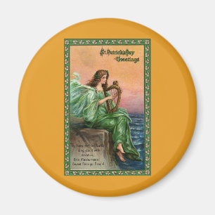 Vintager St. Patrick's Day. Exil von Erin Beach Magnet