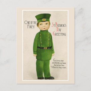 Vintager St. Patrick's Day Feiertagspostkarte