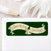 Vintager St. Patrick's Day Gruß Golden Banner (Insitu)