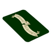 Vintager St. Patrick's Day Gruß Golden Banner Magnet (Rechte Seite)