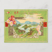 Vintager St. Patrick's Day Gruß Postkarte