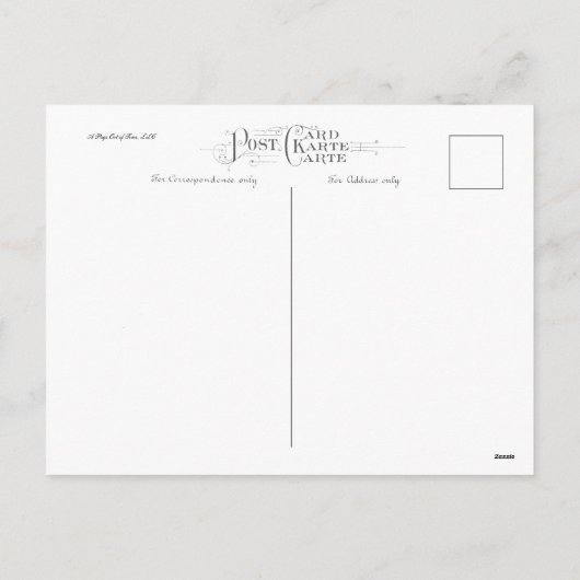 Vintager St. Patrick's Day Gruß Postkarte (Rückseite)