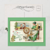 Vintager St. Patrick's Day Gruß Postkarte (Vorne/Hinten)