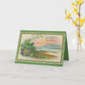 Vintager St.Patrick's Day Karte (Gelbe Blume)