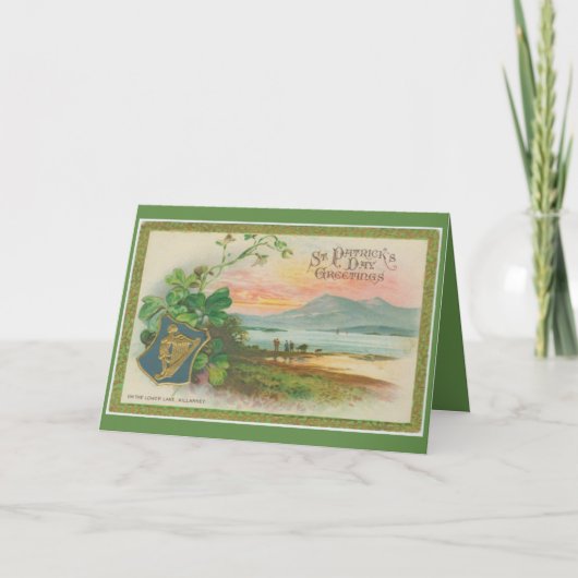 Vintager St.Patrick's Day Karte (Vorderseite)