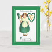Vintager St. Patrick's Day Karte (Gelbe Blume)