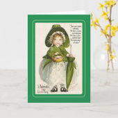 Vintager St. Patrick's Day Karte (Gelbe Blume)