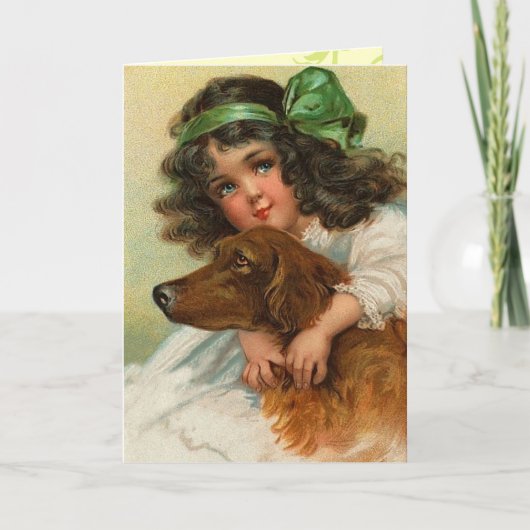 Vintager St. Patrick's Day Karte (Vorderseite)