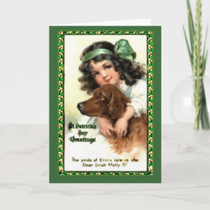 Vintager St. Patrick's Day Notecard Feiertagskarte