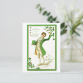 Vintager ST. Patricks Day Postcard Postkarte (Stehend Vorderseite)