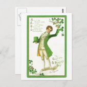 Vintager ST. Patricks Day Postcard Postkarte (Vorne/Hinten)