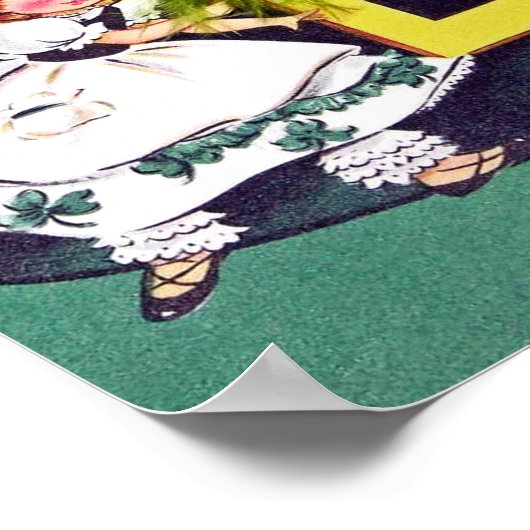 Vintager St. Patrick's Day Poster (Ecke)