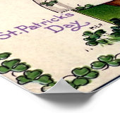 Vintager St. Patrick's Day Poster (Ecke)