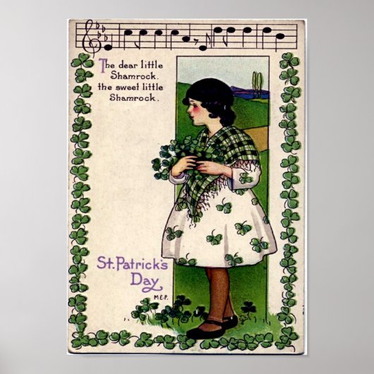 Vintager St. Patrick's Day Poster (Vorne)