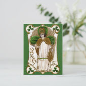 Vintager St. Patrick's Day Postkarte (Stehend Vorderseite)