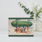 Vintager St. Patrick's Day Postkarte (Stehend Vorderseite)
